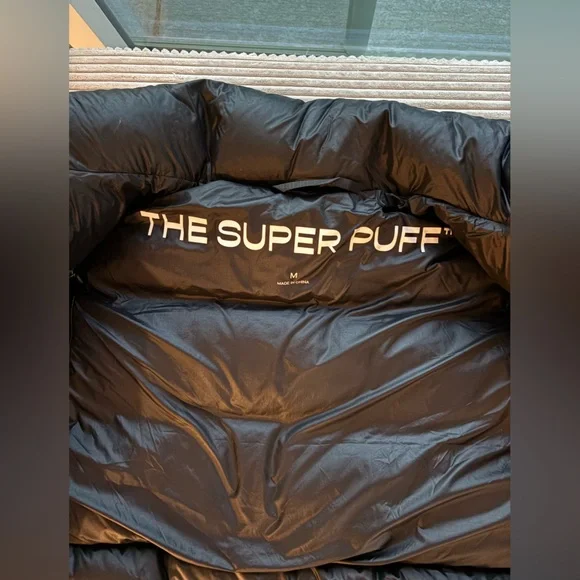 Shiny Black Puffer Vest - Picture 2 of 4